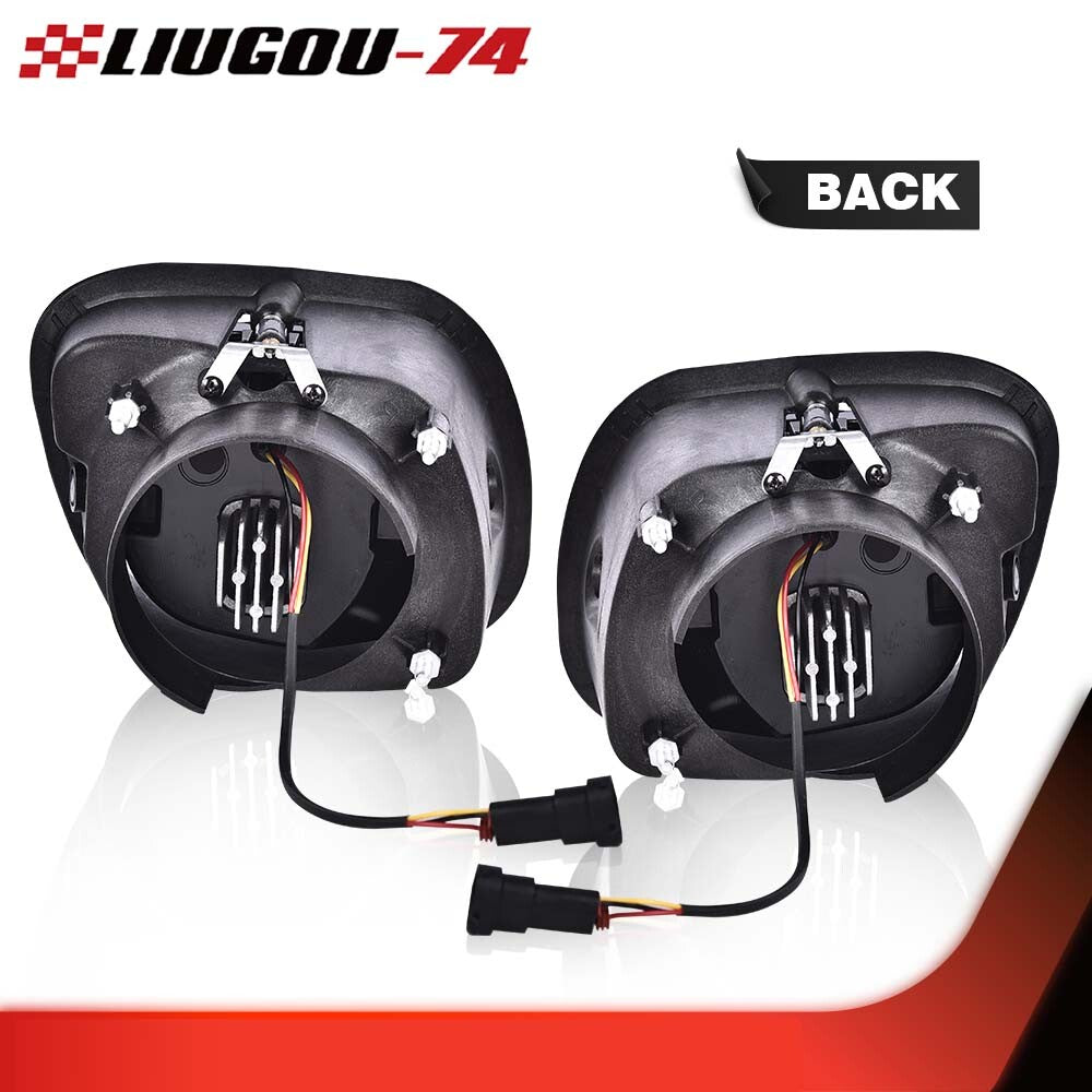 1 PAIR LED FOG light suitable for 2008-2017 freight Cascadia clear/black