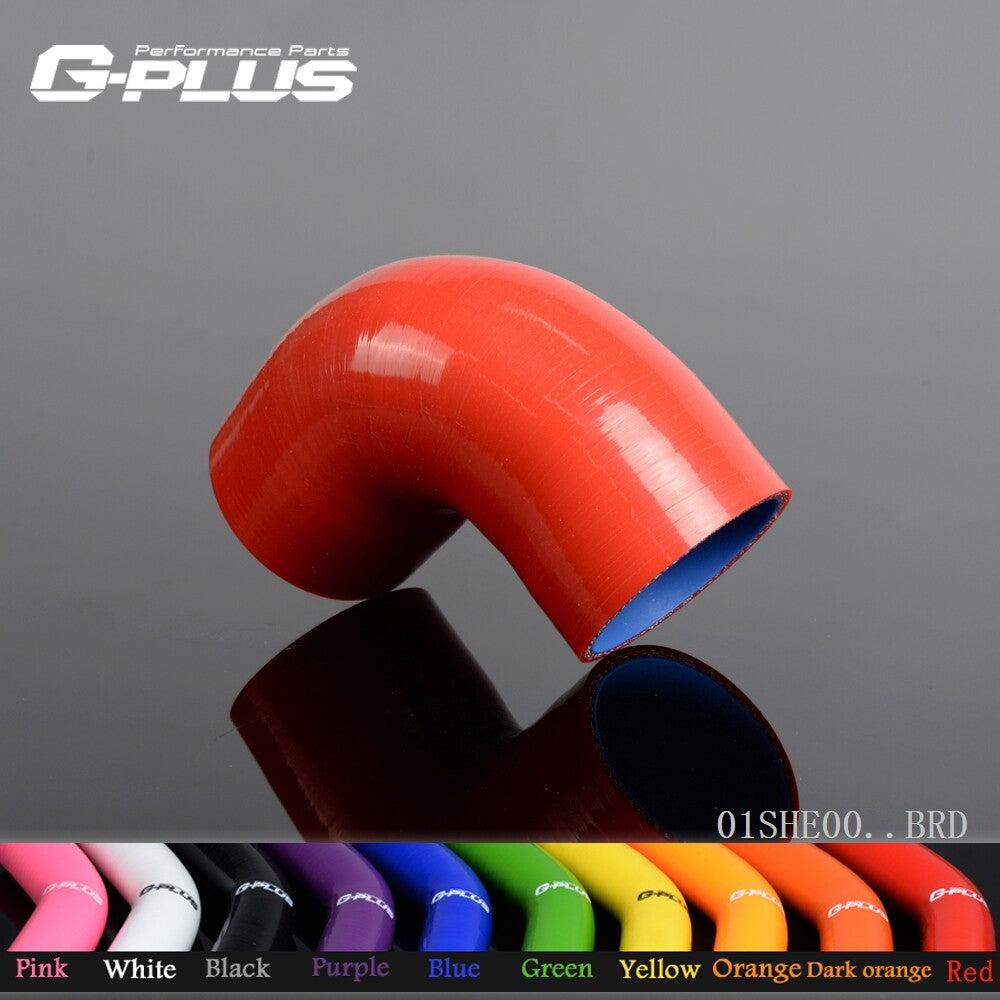 Suitable for 3 1/8 inch 90 degree 80 mm hose turbine silicone elbow joint hose red