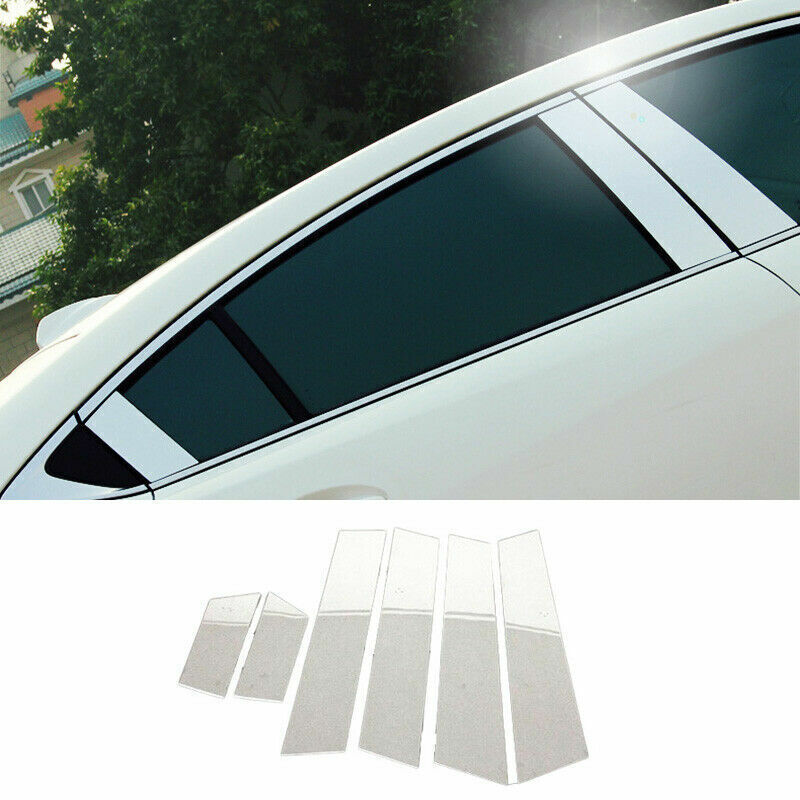 Pillar Post Window Door Trim Chrome Cover Stainless for Mazda 6 Atenza 2014-2016