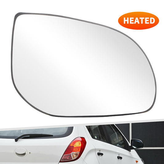 Right Passenger Side Heated Mirror Glass for Hyundai i20 2008-2013 i10 2011-2013