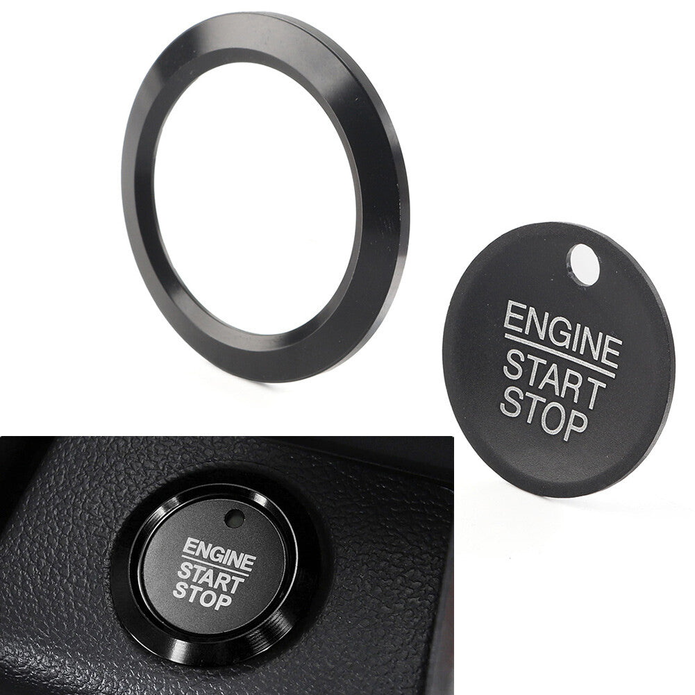 for Ford F150 2015-2020 Engine Start Stop Switch Button Cover Trim Black