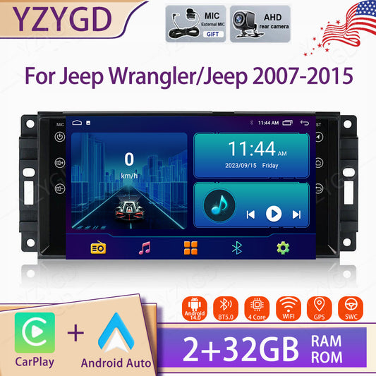 Android Carplay for Jeep for Wrangler / for Jeep 2007-2015 Stereo Car Radio GPS Screen BT