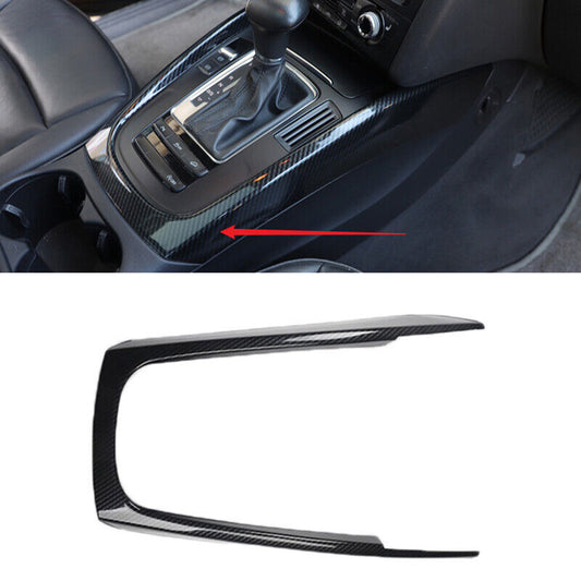 Carbon Fiber LHD Gear Panel Decoration Frame Cover Trim for Audi Q5 2010-2016