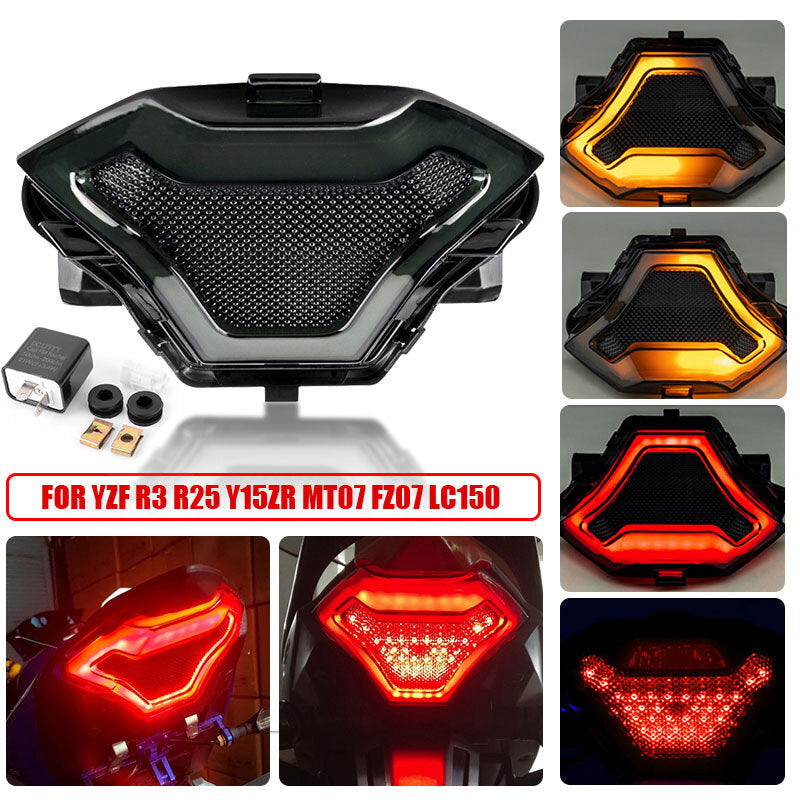 LED Tail Brake Light Integrated Turn Signal for Yamaha R3 MT03 MT25 MT07 FZ07