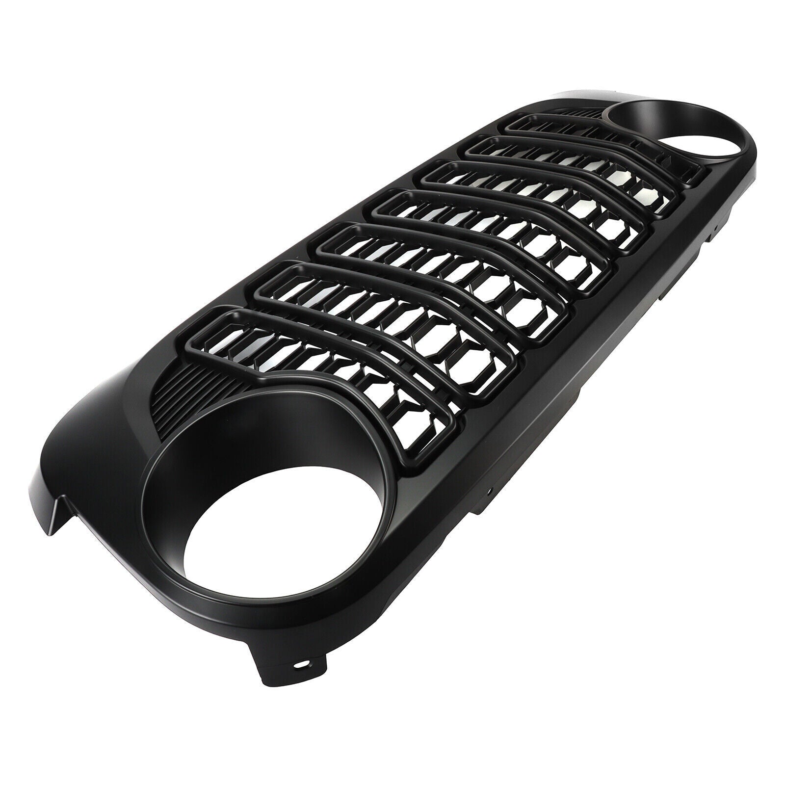 1PC Front Grill Bumper Mesh Grille for Jeep for Wrangler JK 07-17 Upgrade to 2024 JL