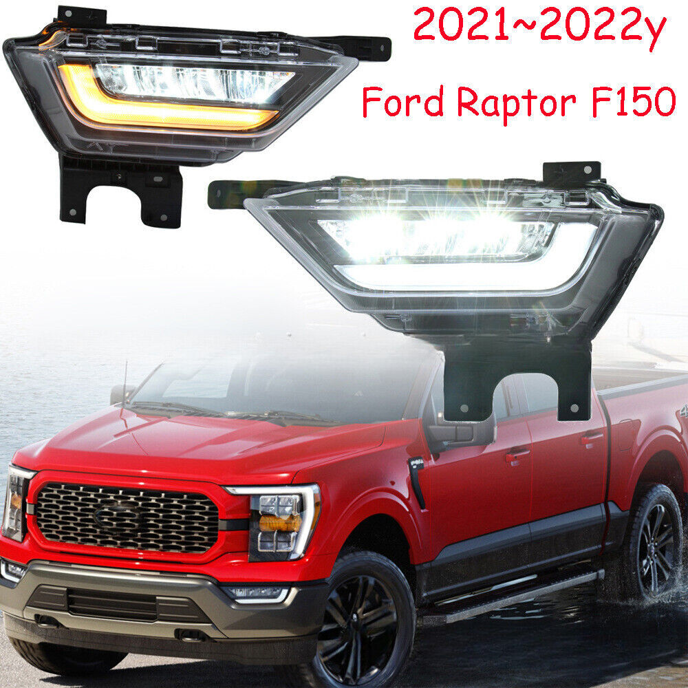 2-pack LED fog lights with switch, rear bumper turn signals, suitable for 2021-2023 for Ford F150.