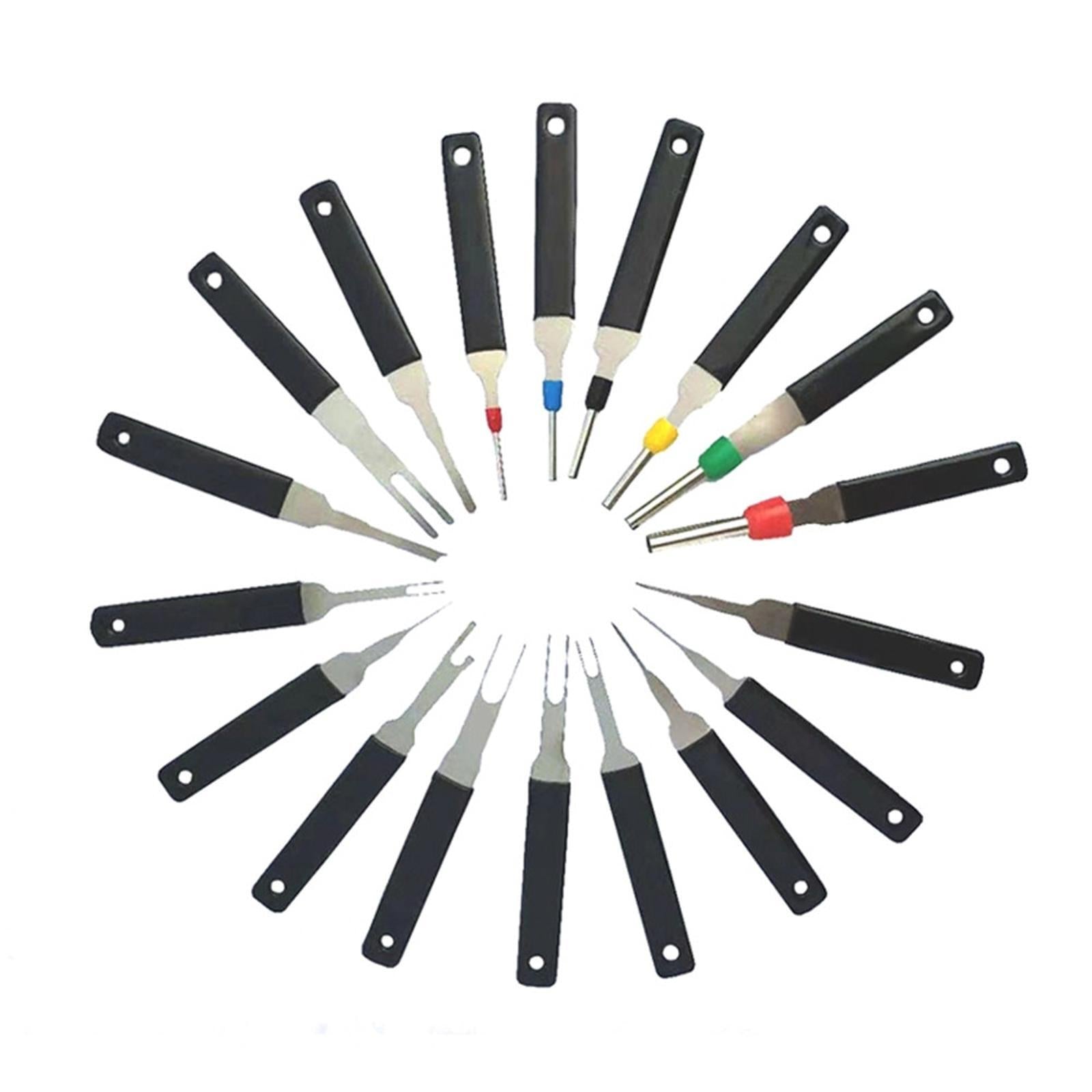 18Pcs Durable Thick Car Terminal Removal Kit Wire Connector Pin Release Tool