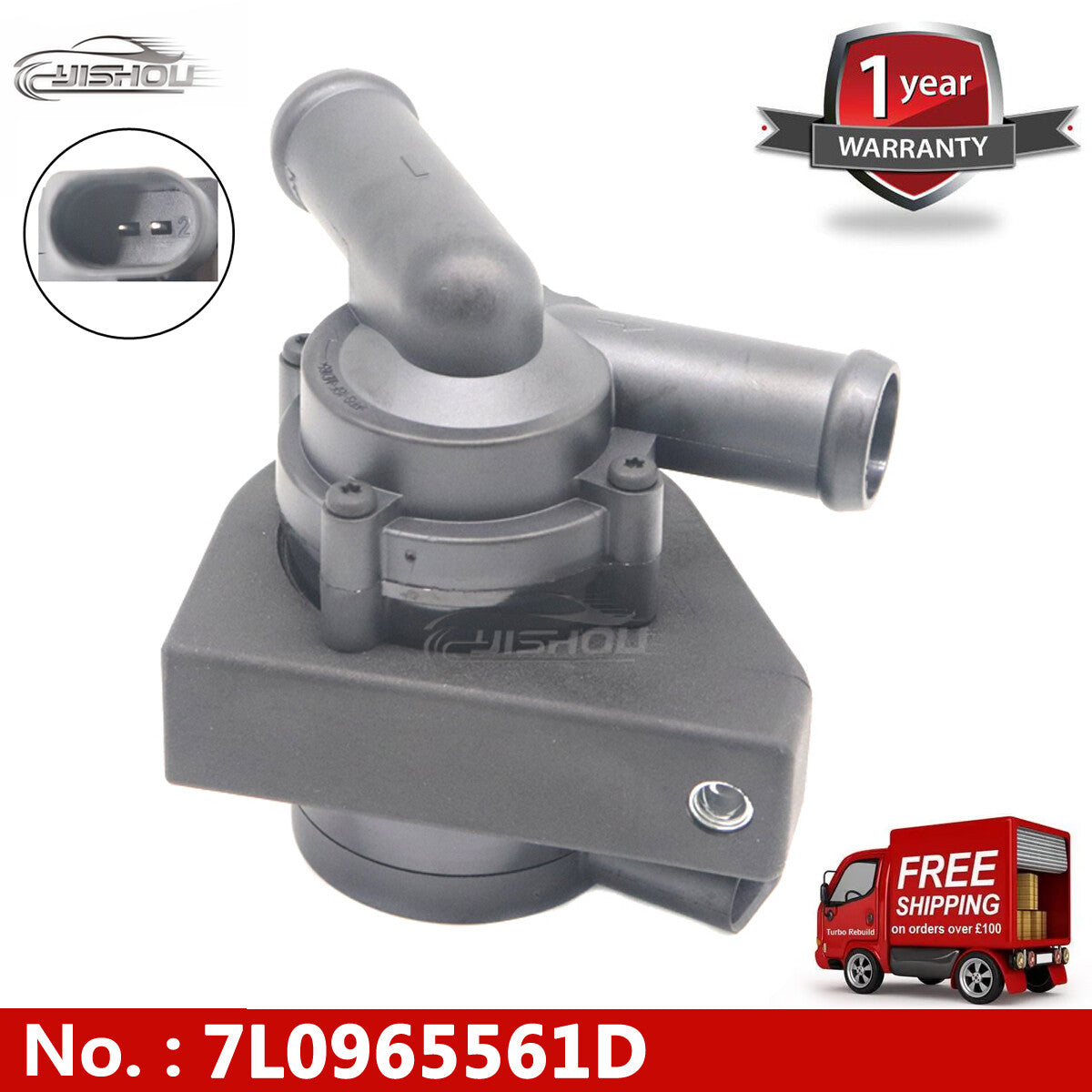 Engine auxiliary water pump suitable for Porsche for Cayenne and for Volkswagen Touareg 7L0965561