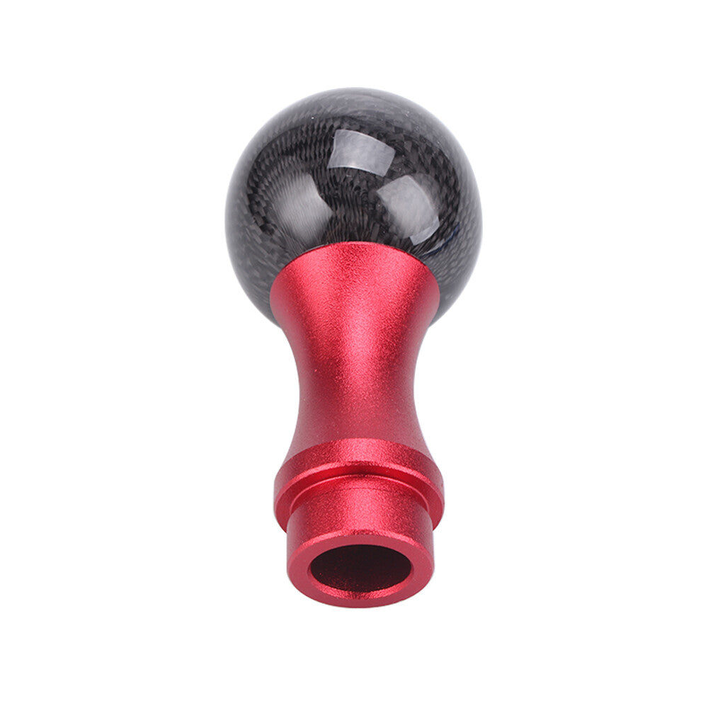 Carbon Fiber Car Gear Shift Knob Stick Lever Head For Manual Auto Kit 80mm/100mm