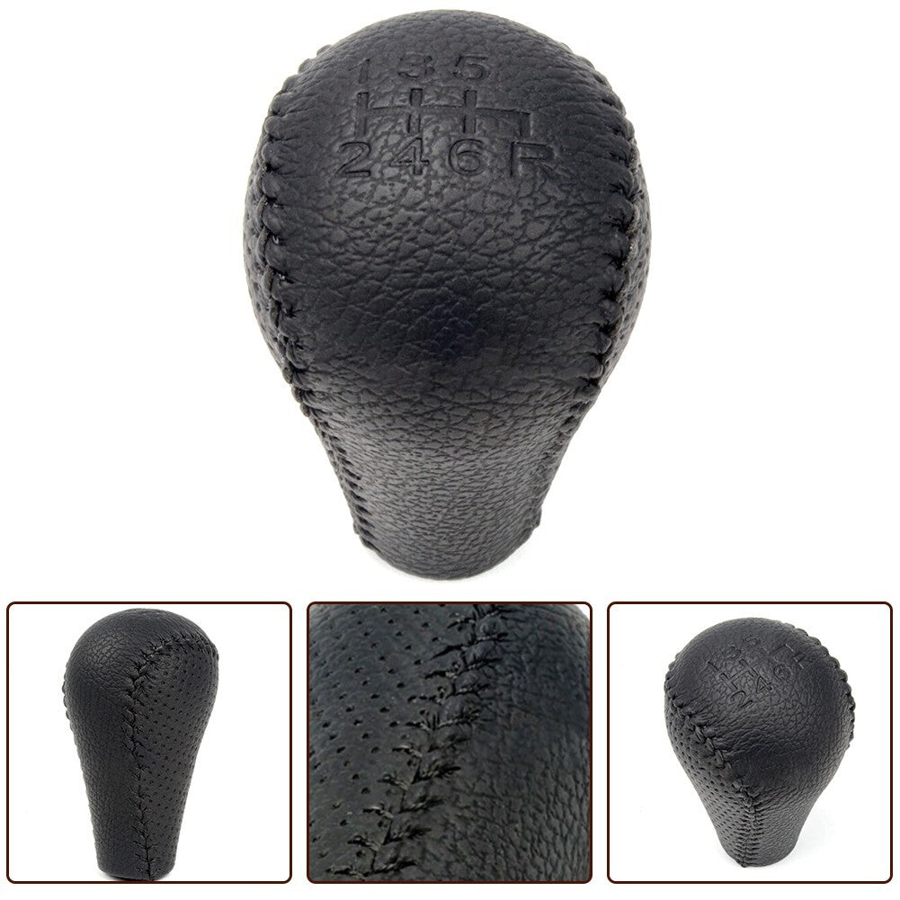 6 Speed Leather Gear Shift Knob for Nissan For Navara D40 For Frontier 05-15 New