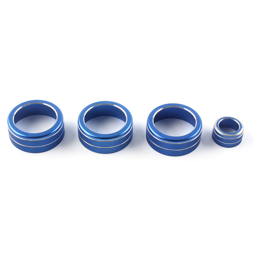 4pcs Console AC Climate Control Knob Ring Cover Fit for Honda for Civic 11th 2022+ Blue