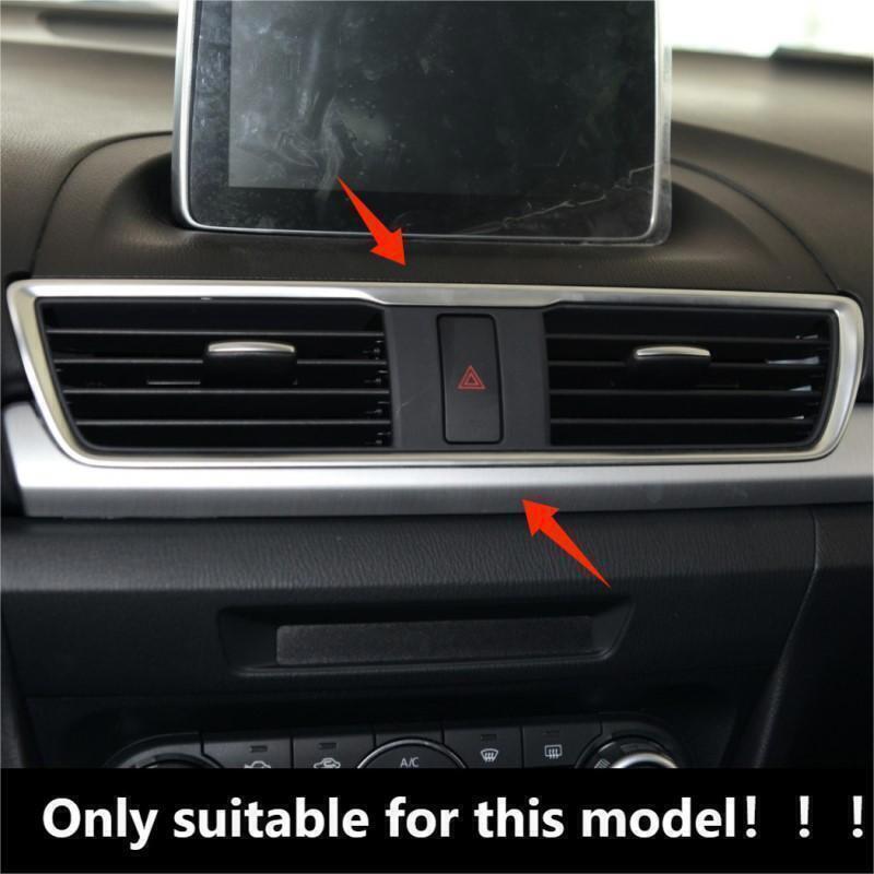 ABS Inner Dashboard Middle Air Condition Outlet Trim for Mazda 3 Axela 2017-18