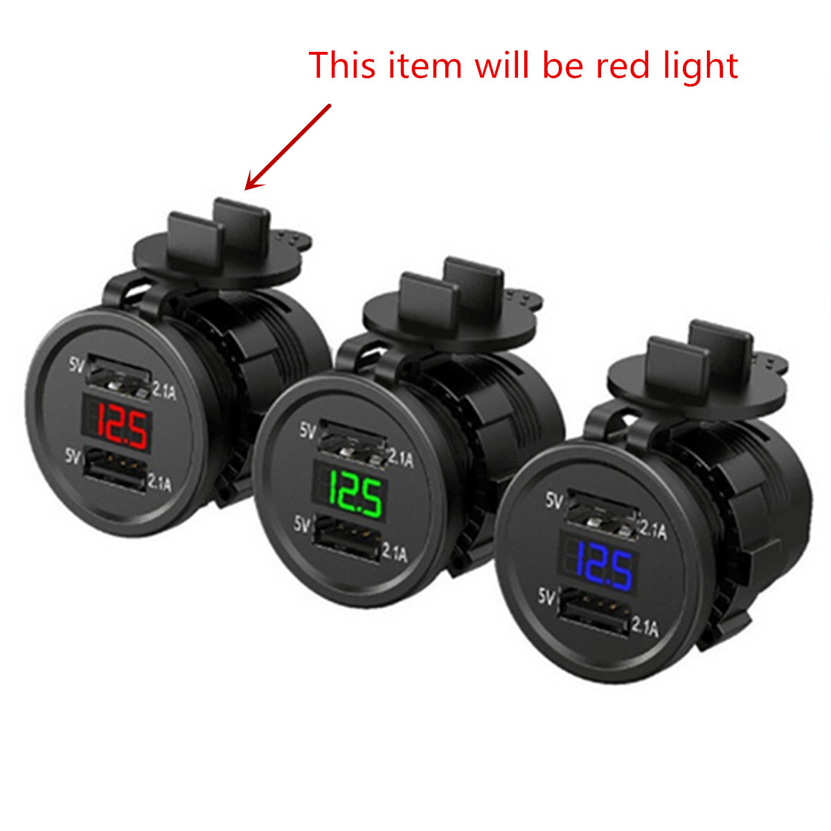 4.2A Dual USB Charger Car Cigarette Lighter Socket Splitter Power Adapter Outlet