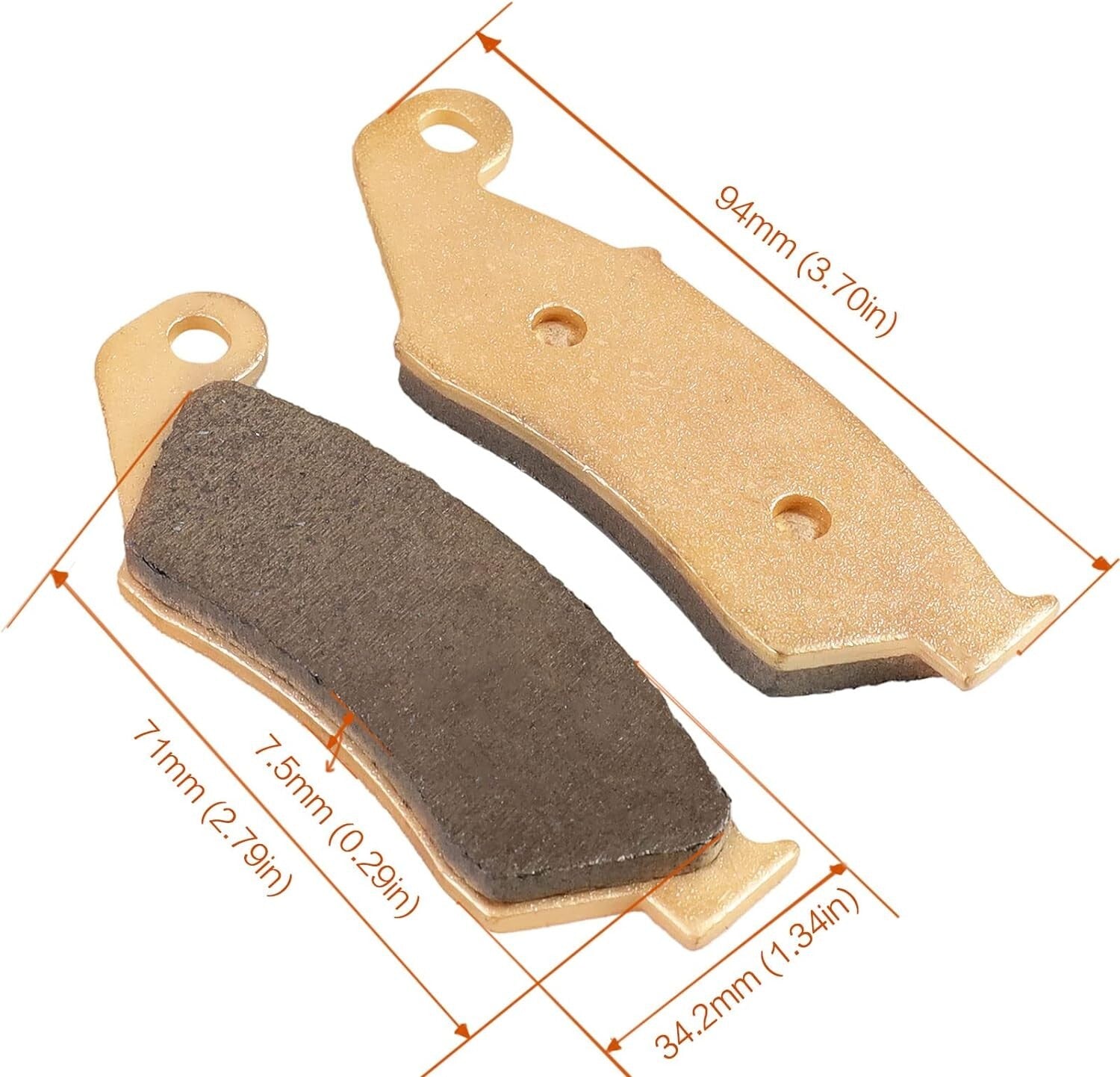 Brake pads for Honda CR 125 R CR 250 R 2002-07,CRF 250 R 04-17,CRF 450 R 2002-16