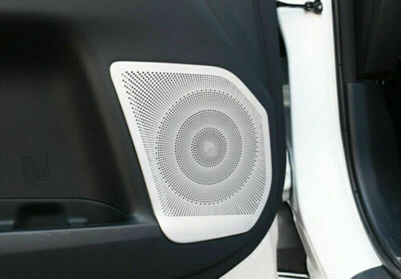 4X for Toyota Highlander 2014-2019 Silver Interior Door Speaker Cover Panel Trim
