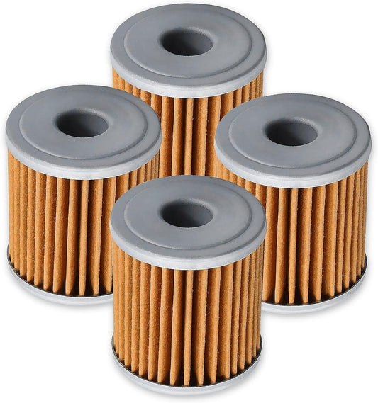 Oil Filter for SUZUKI 250 400 RM-Z250 2004-2015/RMZ 450 2005-2015 (Pack of 4)