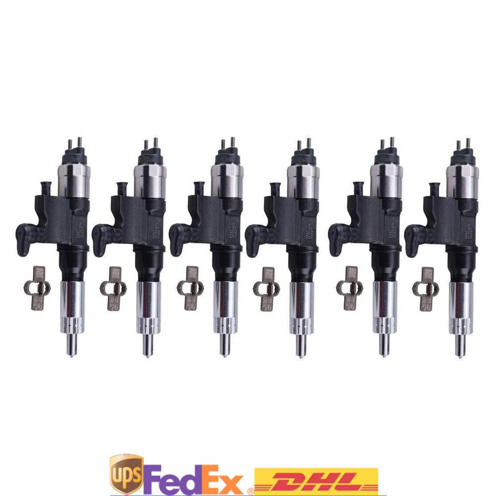 6PCS 095000-5361 Fuel Injector for Isuzu 7.8L Engine Model 6HK1 Vehicle