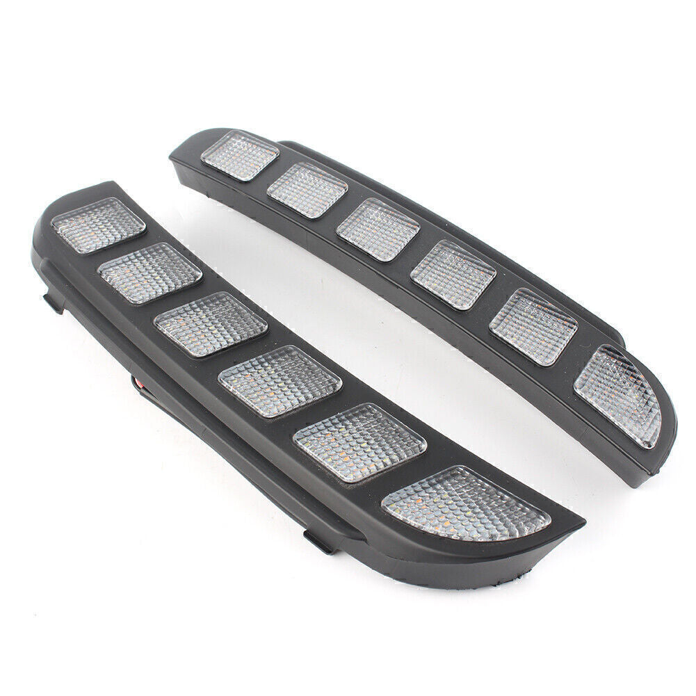 2X LED Daytime Running Fog Lights Signal Lamp DRL for Ford Explorer 2016-2017