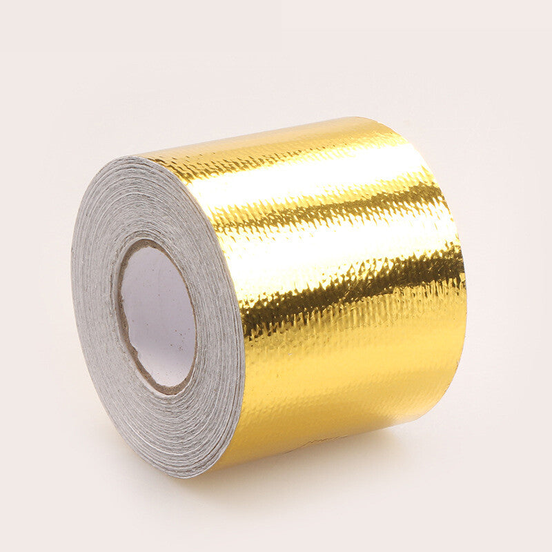 32ft Reflective Adhesive High Temperature Heat Shield Wrap Tape Roll Intake Pipe