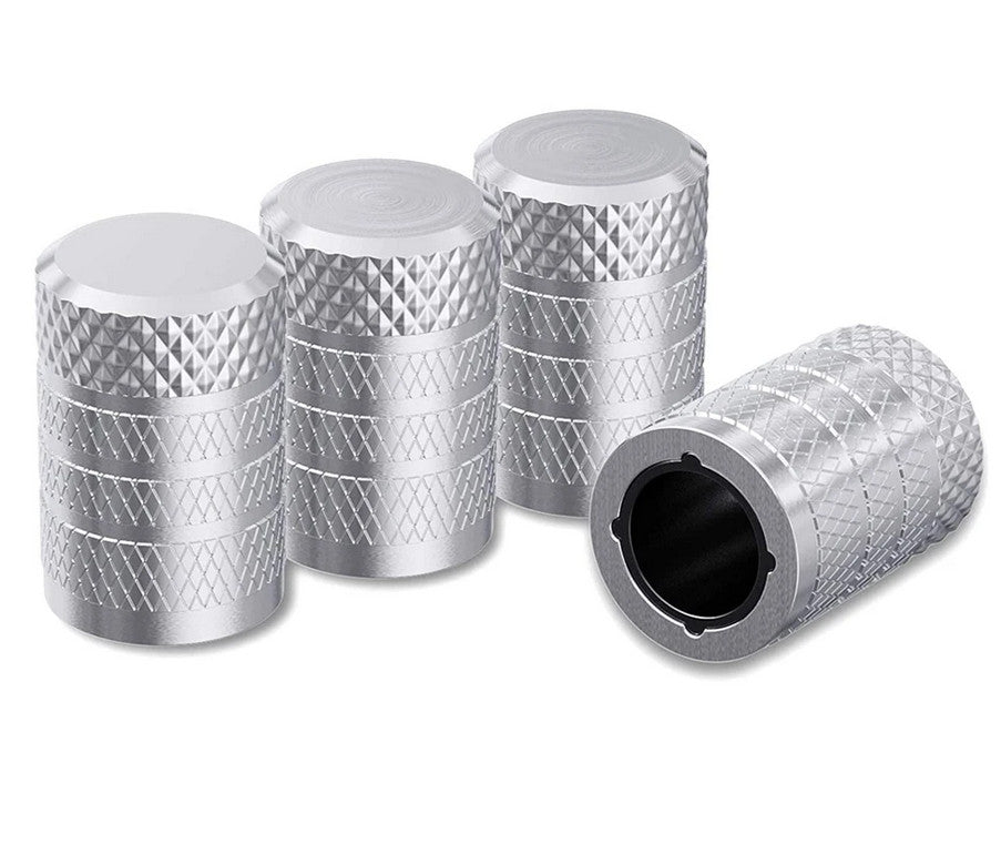 4-piece universal black tire valve cover rod air dust cover for Peugeot