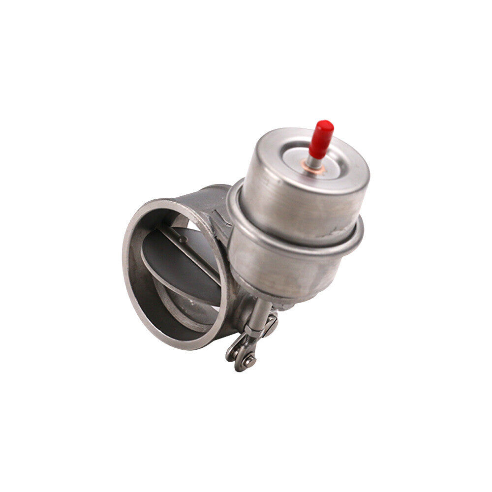 1pc 2.5 63mm Exhaust Control Valve Set Vacuum Actuator OPEN Style Pipe Downpipe