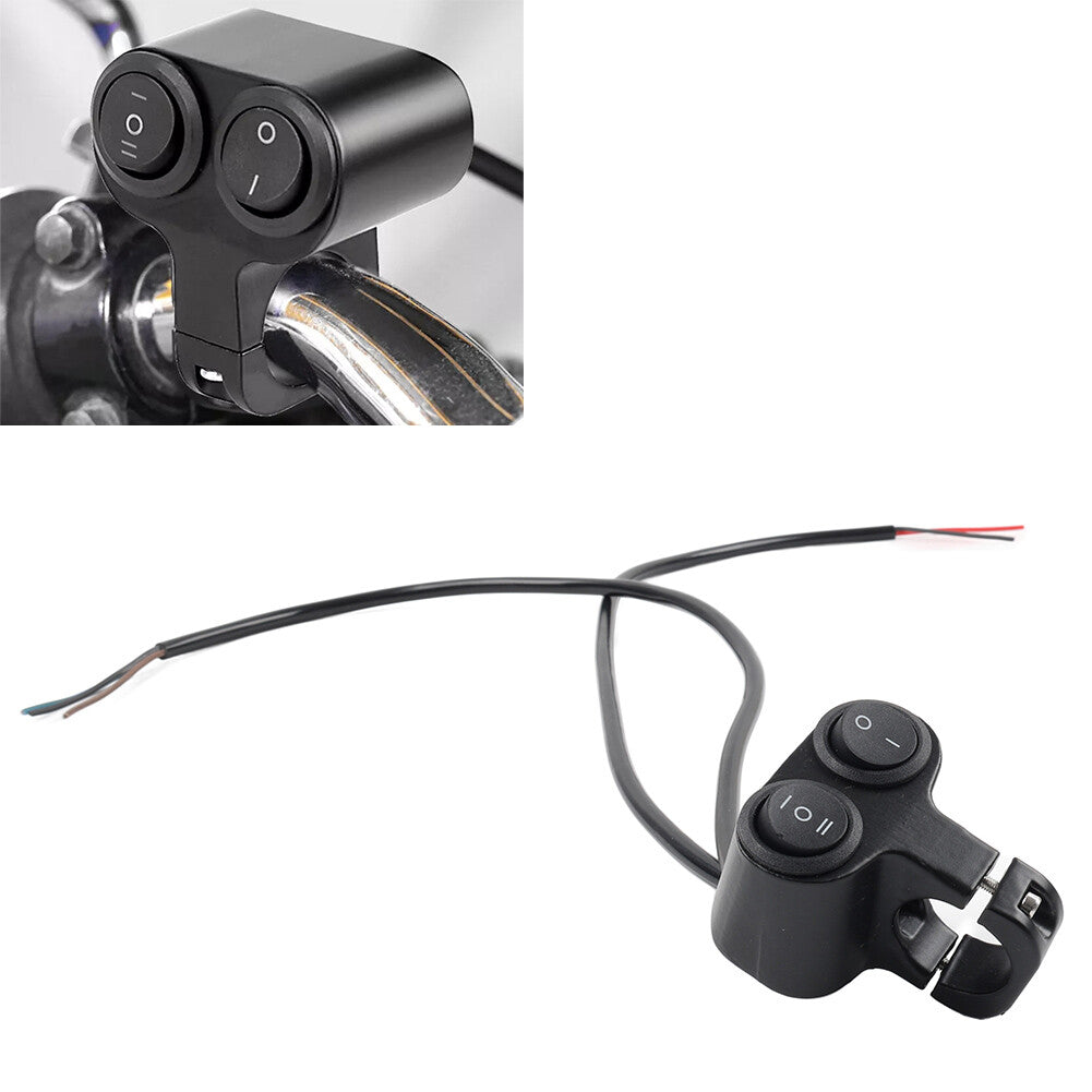 7/8 ATV Dual Button On Off Switch Handlebar Headlight Fog Spot Light Motorcycle