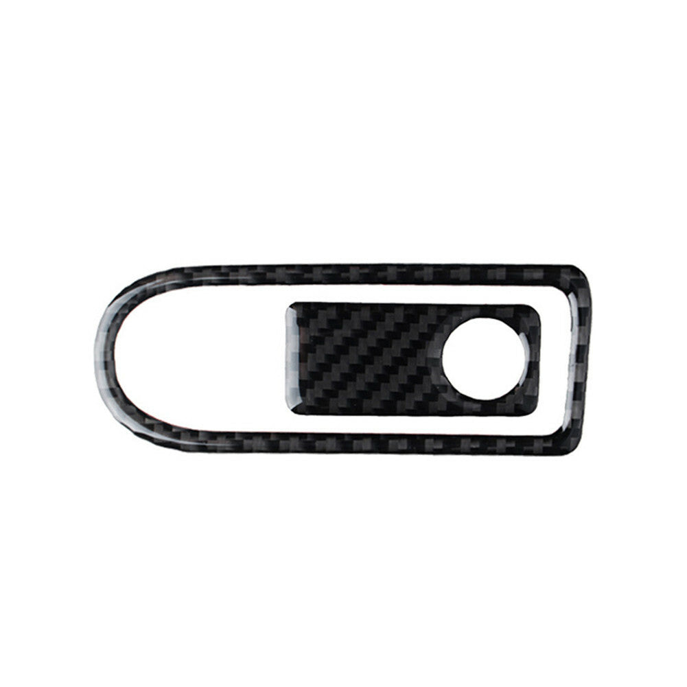 2X Carbon Fiber for Co -Pilot Storage Box Trim for Mercedes-Benz W204 2007-2014