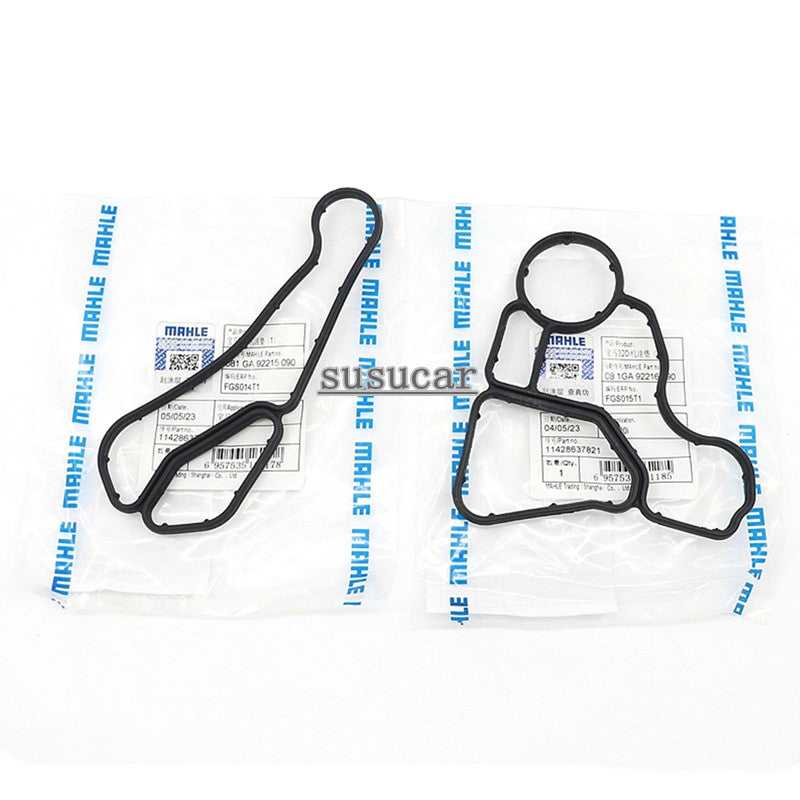 for BMW Oil Filter Housing Gasket Cooler Seal Set 11428637820 11428637821