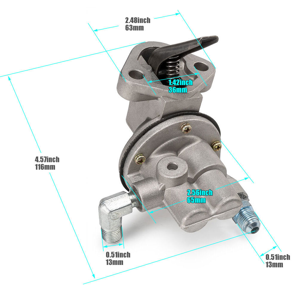 Fuel pump W/ gasket 23100-78002-71 suitable for Toyota forklift 4P and 5R engines.