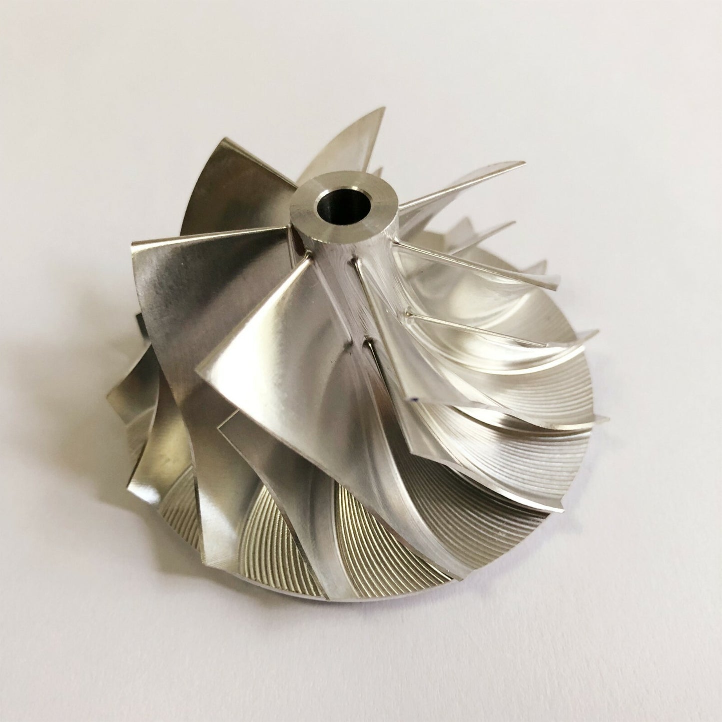 RHF5 42.00/54.80 mm 7+7 blade high-performance turbine blank compressor wheel