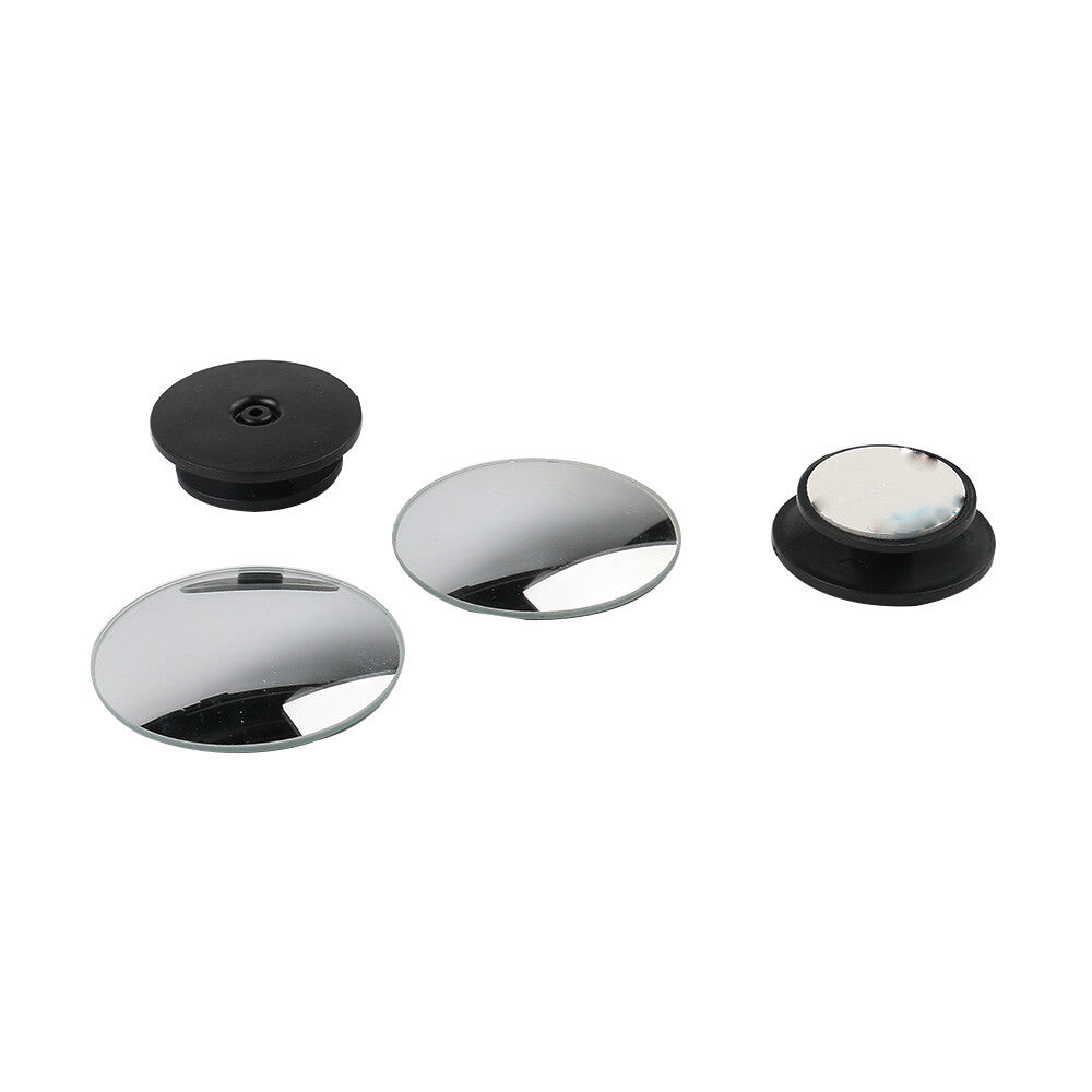 2Pcs Wide Angle Convex Rear Side View Blind Spot Wing Mirror Universal