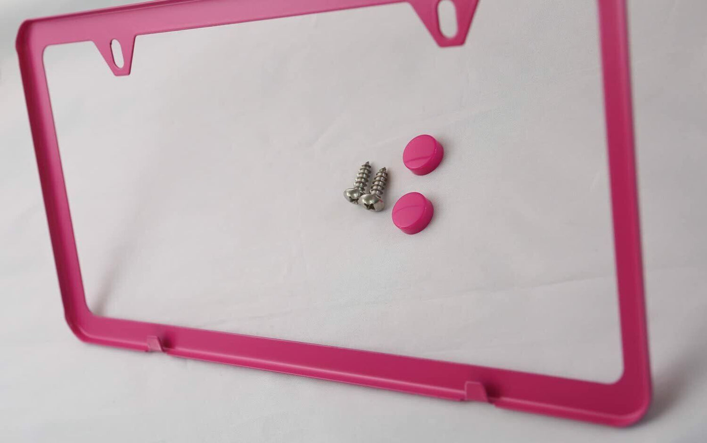 Car license plate frame cover cap trunk hot pink  for ford