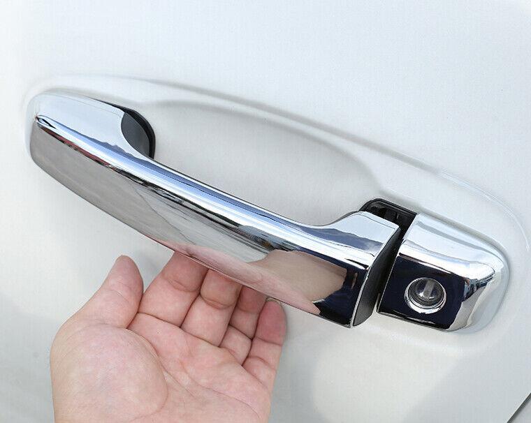 for Lexus GX460 2010-2022 Chrome Side Door Handle Cover Trim W/ for Smart Hole 8pcs