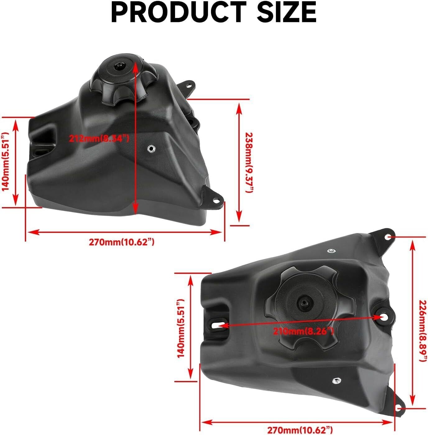 Black Fuel Gas Tank Cap Cover Petcock for Honda XR CRF XR50 CRF50 Dirt Pit Bike