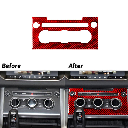 Red Carbon Fiber Climate Control Panel Trim For Land for Range Rover Sport 2014-2017