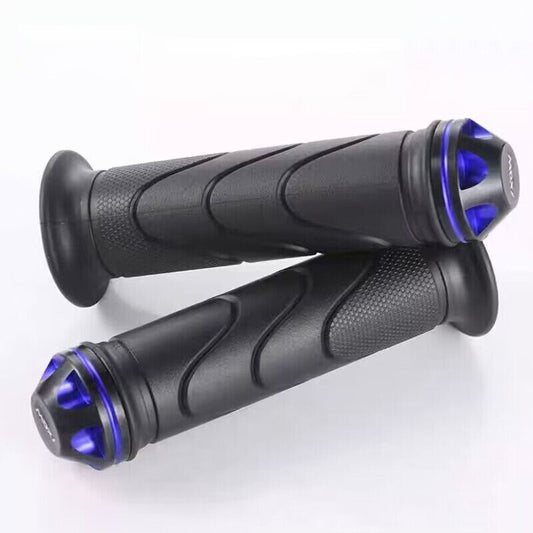 2-pack 7/8 motorcycle/sports bicycle handlebars with rubber grips and aluminum non-slip design.