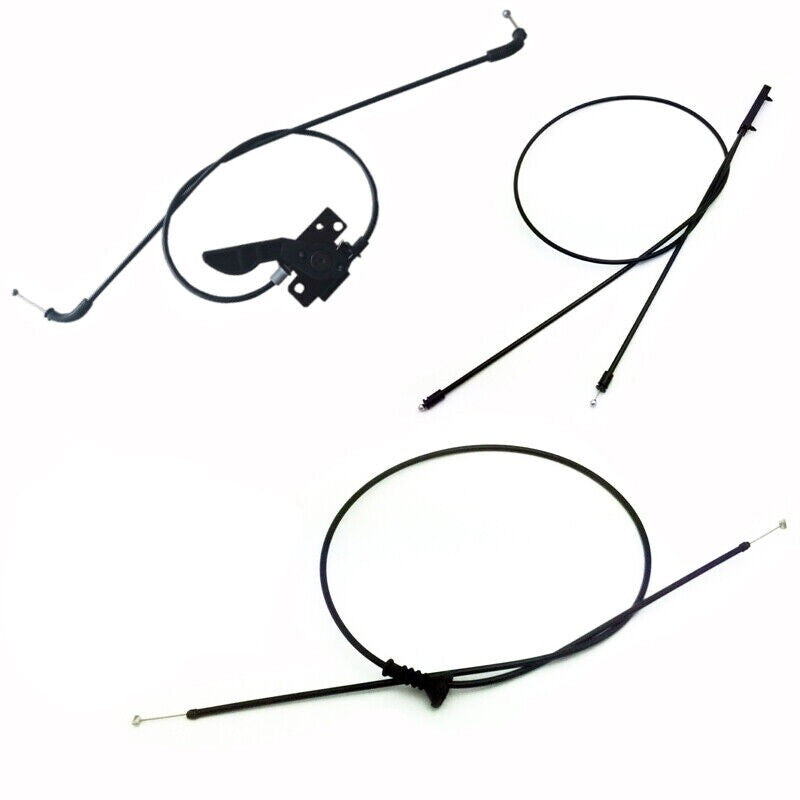 3Pcs Hood Latch Release Cable for BMW 09 -18 640i 650i 528i M6 550i F07 F10 F10