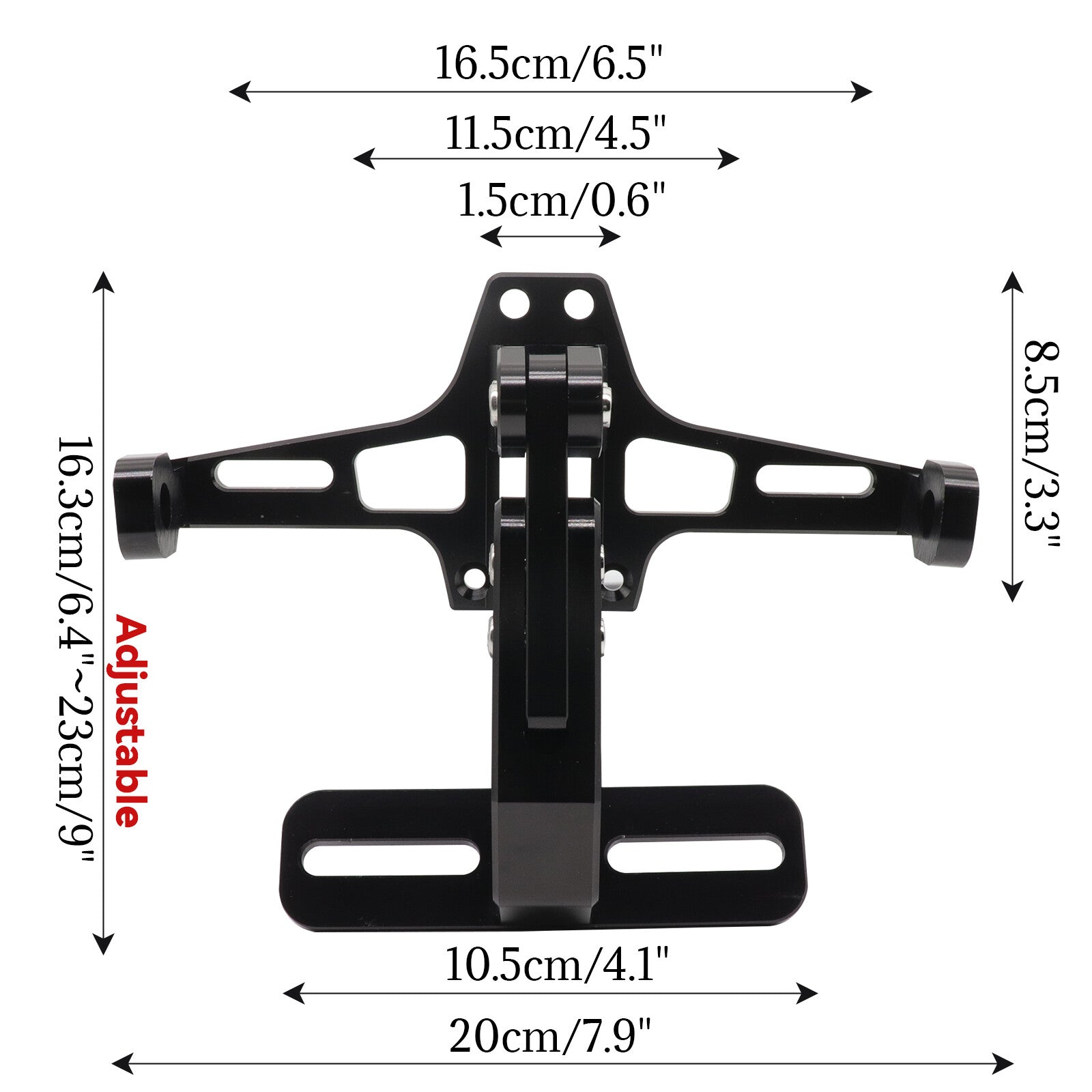 Motorcycle License Number Plate Holder Tail Tidy Bracket + LED Fender Eliminator