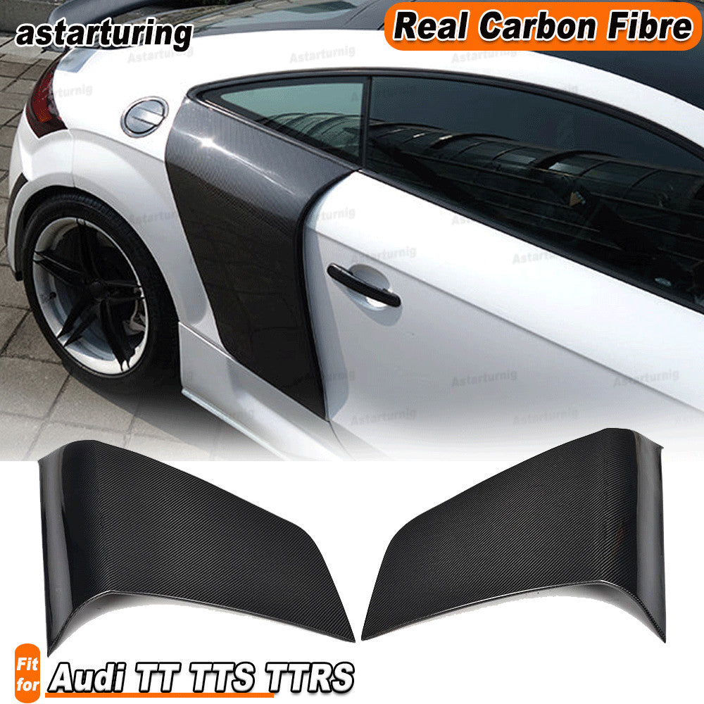 REAL CARBON Side Door Blade Fender Guard Cover TrimFor for Audi TT TTS TTRS 2007-14