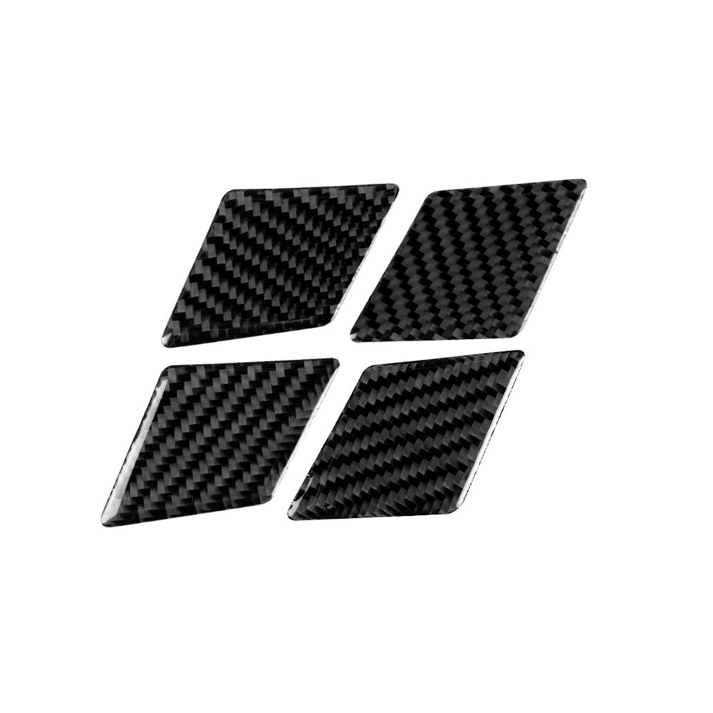 for Audi for A4 B9 2017-2019 Carbon Fiber Inner Door Decorative Cover Trim Sticker