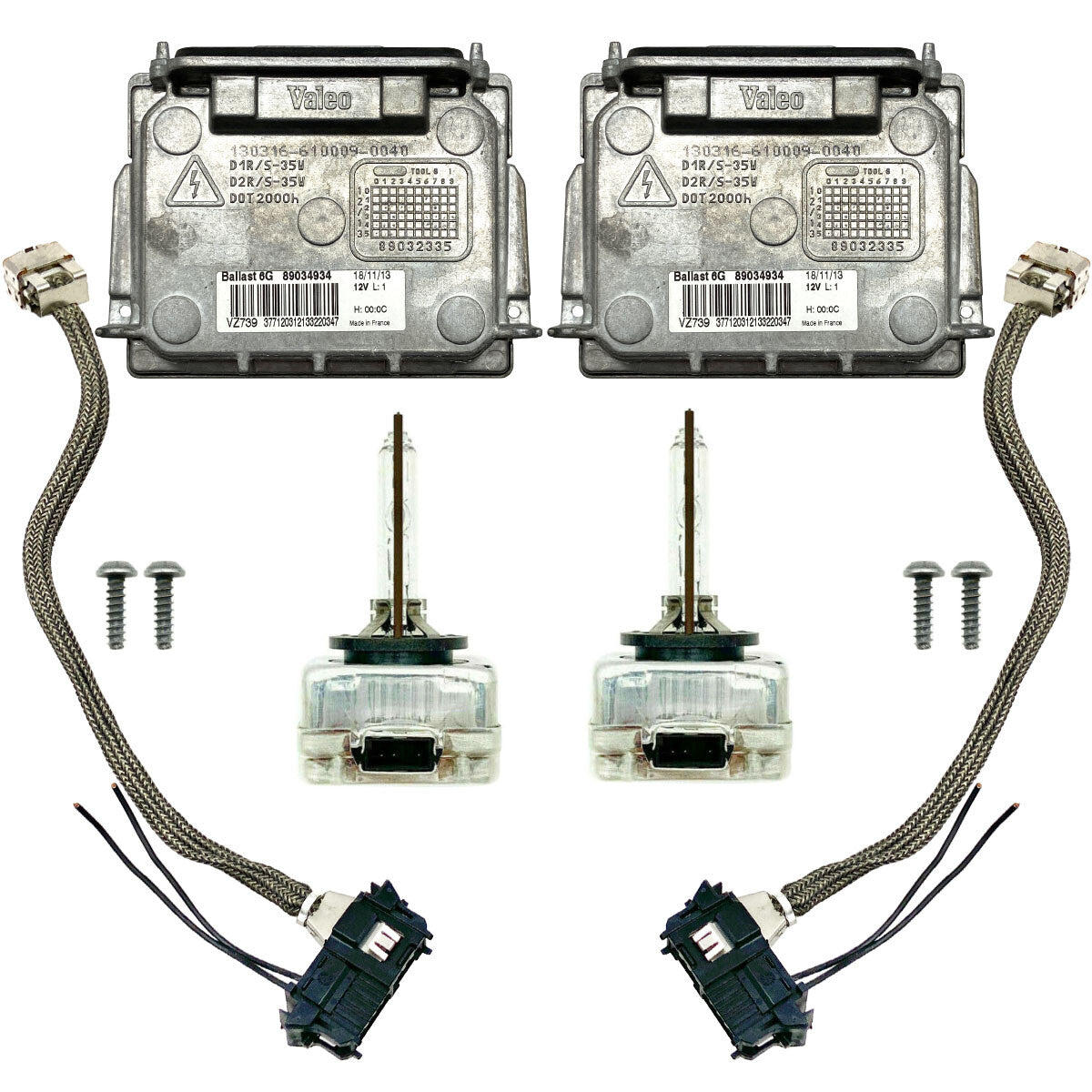 2x For 11-13 for Dodge Durango Xenon Ballast HID D1S Bulb Kit Control Unit 6G