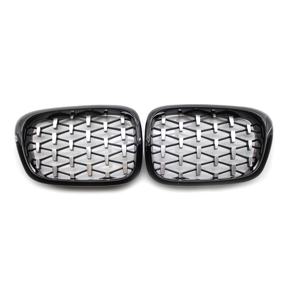 for BMW E39 5-Series 99-03 Diamond Meteor Latest Style Front Kidney Grille