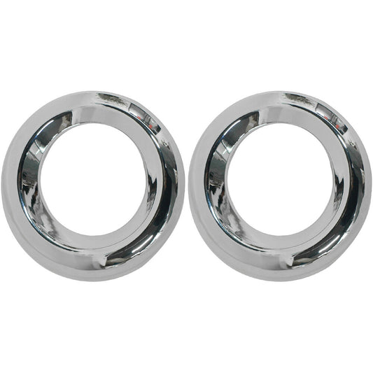 Fits 12 for Toyota RAV4 2PCS Front Fog Lamp Bezel Cover Ring Trim Chrome 52126-0R060