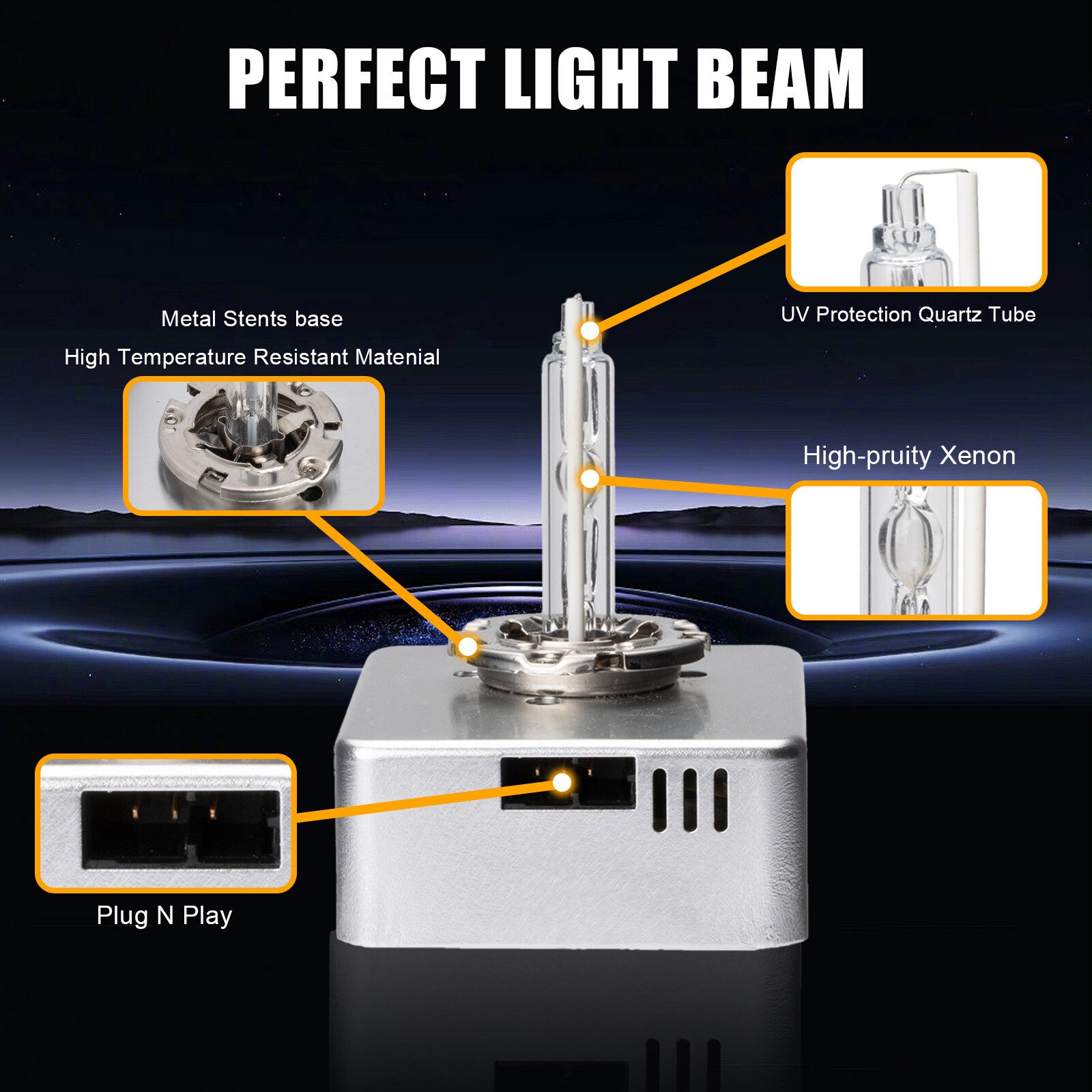 Xenon Headlight Bulb D5S HID Bulb for Audi for Chevrolet for Fiat for GMC for Hyundai for Jeep for Kia