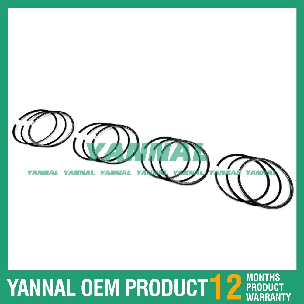 4 new S05D Piston Ring Kits (STD) for Hino Diesel Engines