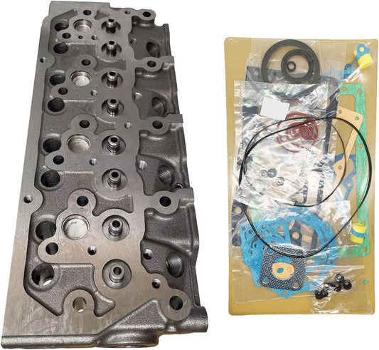 Complete Cylinder Head + Full Gasket Kit for Mitsubishi S4L S4L2 Engine Loader