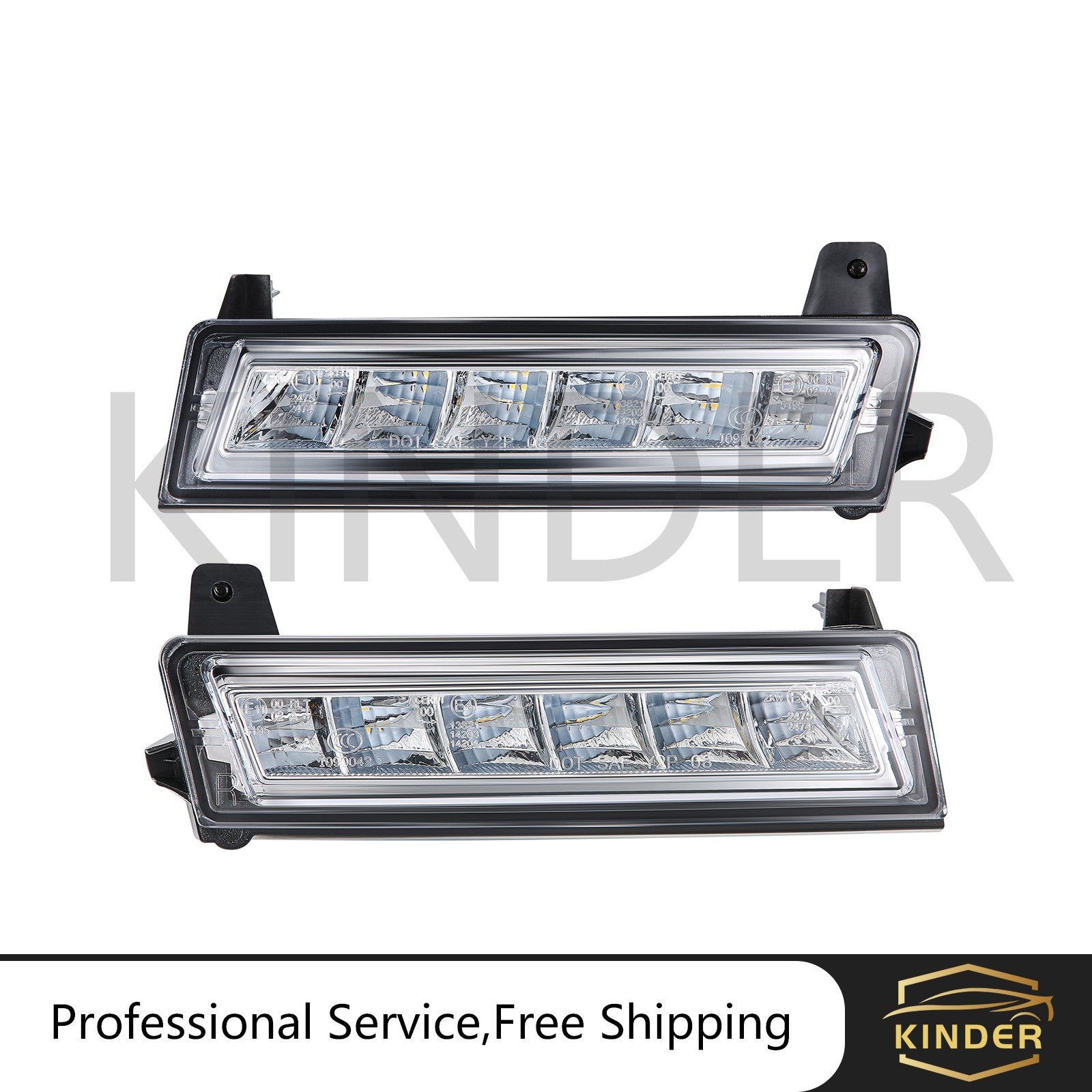 Fit For 2010-2012 for Mercedes-Benz ML350 Daytime Running Lights Left Right Side
