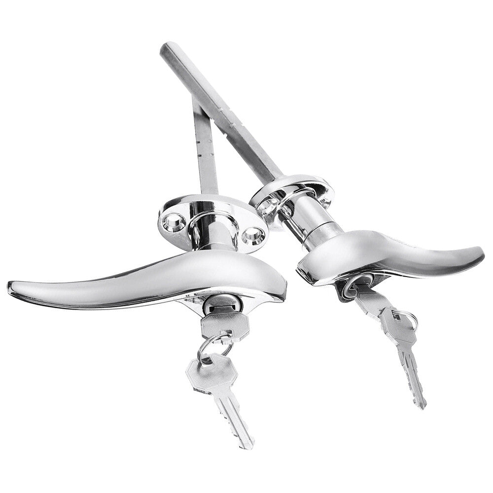 2X Outside Locking Door Handles 4 Keys Chrome For Model 18 Model 40 1932-1934