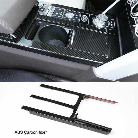 for Land Rover Discovery 5 2017-2020 Carbon Fiber Console Gear Shift Panel Cover