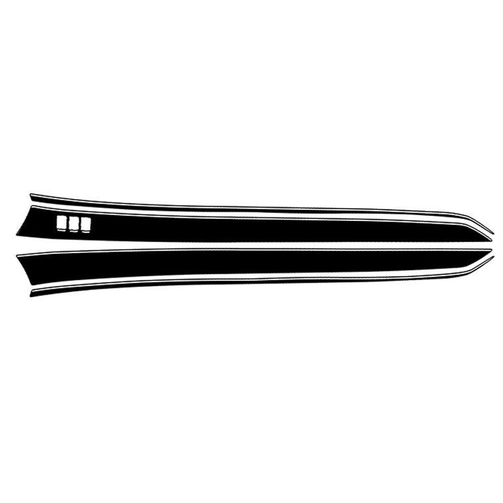 6pcs Piano Black Interior Front Door Panel Cover Trim for Infiniti G37 2010-2013